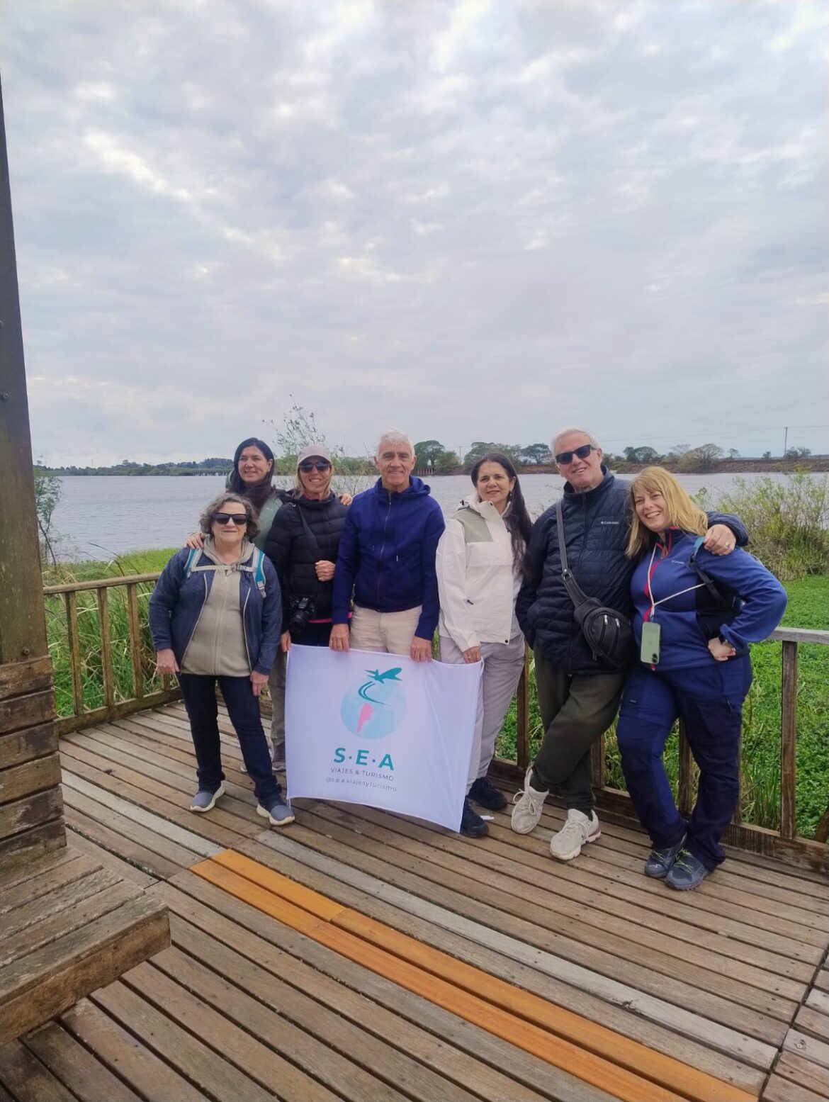 Profesionales de Sea Viajes durante el fam tour en los Esteros del Iberá